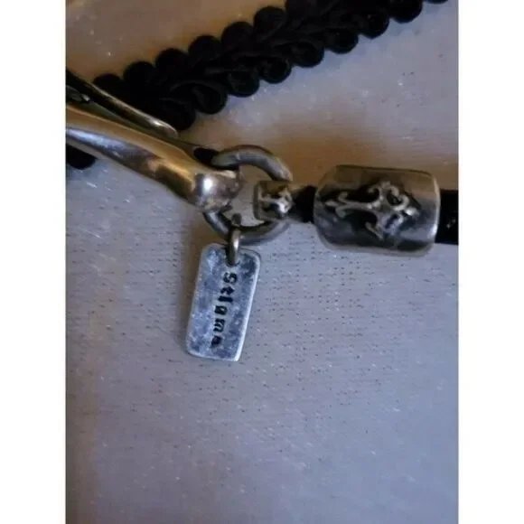 Leather Necklace Crest Man Gothic Family Crest Cross - Picture 6 of 10